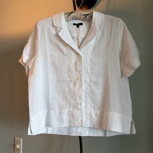 NWT QUINCE
CROPPED SHORT SLEEVE SHIRT